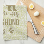 Thuis waar mijn Dachshund is - Doxie Teckel Lover Theedoek (Quarter Fold)