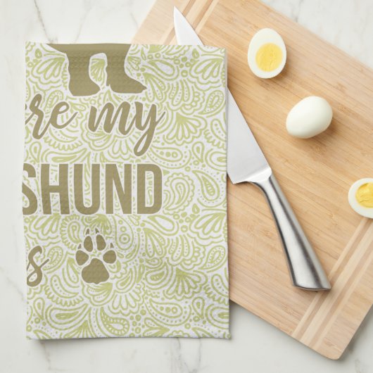 Thuis waar mijn Dachshund is - Doxie Teckel Lover Theedoek (Quarter Fold)