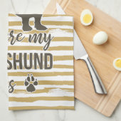 Thuis waar mijn Dachshund is - Doxie Teckel Lover Theedoek (Quarter Fold)