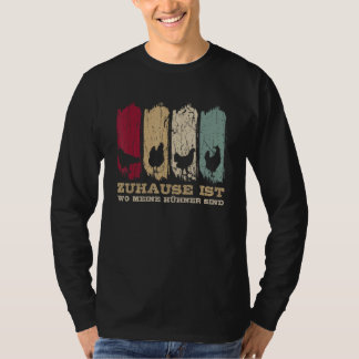 Thuis waar mijn kippen zijn kippenfokkerij Kip K T-shirt