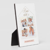 Thuis waar moeder familie is Foto Collage White Fotoplaat (Zijkant)
