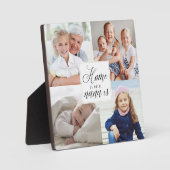 Thuis waar Nana is - 4 Foto Collage White Fotoplaat (Voorkant)