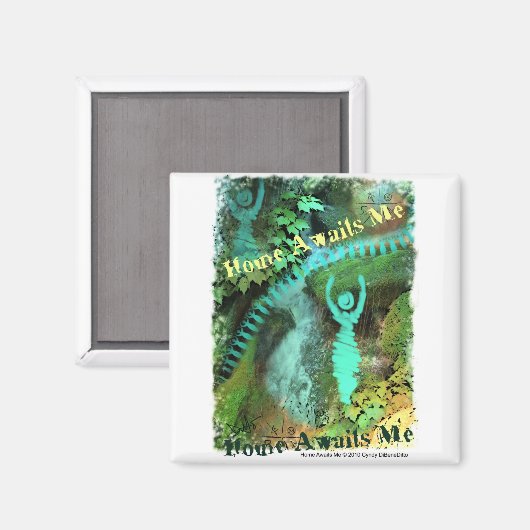 Thuis wacht op me magneet (Voorkant / Achterkant)