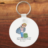 Thuis wassen naar mama sleutelhanger (Voorkant)