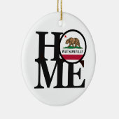 THUIS Watsonville CA Keramisch Ornament (Rechts)