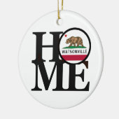 THUIS Watsonville CA Keramisch Ornament (Links)