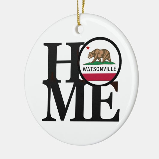 THUIS Watsonville CA Keramisch Ornament (Links)