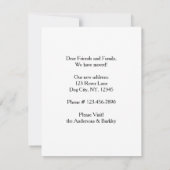 Thuis We hebben familiefoto's verplaatst Aankondiging (Achterkant)