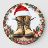 Thuis Wegen Leiden met Kerstschoenen Grote Klok (Voorkant)