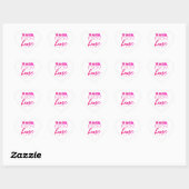 Thuis werken hart sticker (Vel)