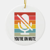 Thuis werken, je bent op stomme keramisch ornament (Voorkant)