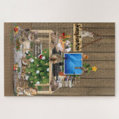 Thuis werken met Kerstmis Legpuzzel (Horizontaal)