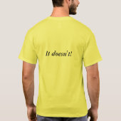 Thuis werkt homeopathie? t-shirt (Achterkant)