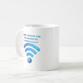 Thuis Wifi Grappige Mok (Voorkant links)