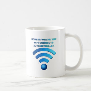 Thuis Wifi Grappige Mok