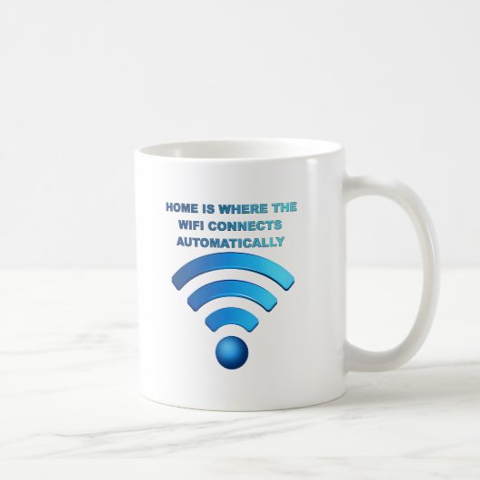 Thuis Wifi Grappige Mok (Rechts)