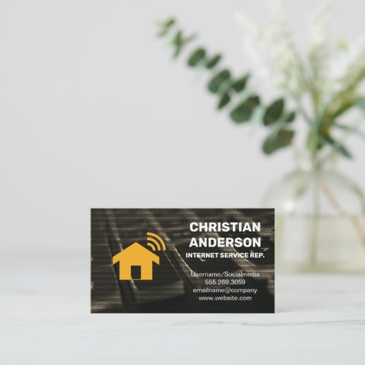 Thuis Wifi | Tech Service Visitekaartje (Staand voorkant)