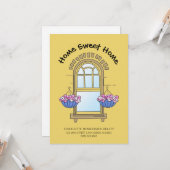 Thuis Woonkaart Klant Bedankt Kaart (Voorkant / Achterkant in situ)