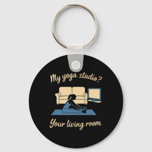 Thuis Yoga Actieve kleding Mijn Yogastudio Je woon Sleutelhanger