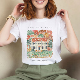 Thuis Zachtjes Thuis Thanksgiving Herfst Georgisch T-shirt