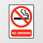 Thuis Zakelijk Kantoor Niet Roken Raamsticker (Vel)