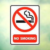 Thuis Zakelijk Kantoor Niet Roken Raamsticker (Vel 3)