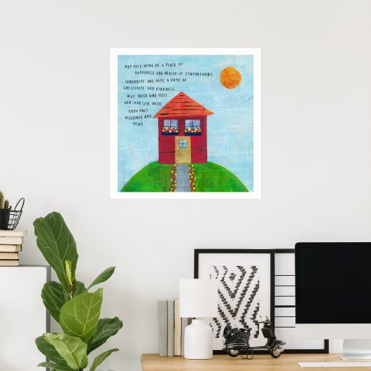 Thuis Zegen Poster (Thuiskantoor)