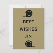 Thuis Zelf Gebouwd Gefeliciteerd Kaart (Achterkant)