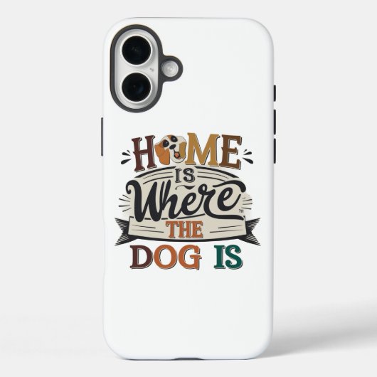 Thuis zijn honden Case-Mate iPhone case (Achterkant)