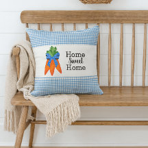 Thuis zo Zoet Blauw Gingham en Wortel  