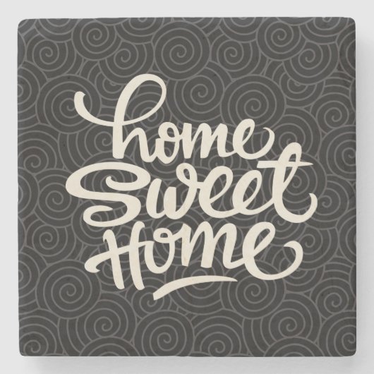 Thuis zo Zoet Thuis Stenen Onderzetter (Voorkant)