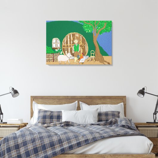 Thuis zoet thuis canvas afdruk (Insitu (Slaapkamer))
