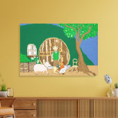 Thuis zoet thuis canvas afdruk (Insitu (Woonkamer))