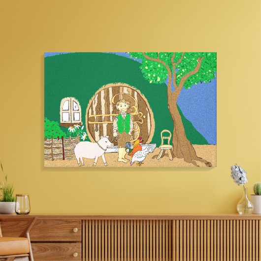 Thuis zoet thuis canvas afdruk (Insitu (Woonkamer))