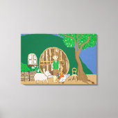 Thuis zoet thuis canvas afdruk (Voorkant)