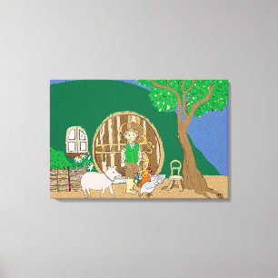 Thuis zoet thuis canvas afdruk