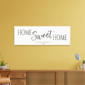 Thuis zoet thuis huis verwarmen canvas afdruk (Insitu (Woonkamer))