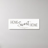 Thuis zoet thuis huis verwarmen canvas afdruk (Voorkant)
