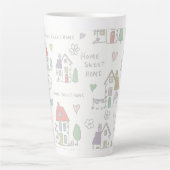 Thuis zoet thuis  latte mok (Voorkant)