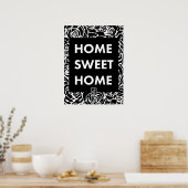 Thuis zoet thuis. Wanddecoratie. Poster (Keuken)