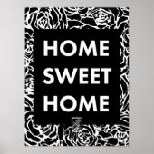 Thuis zoet thuis. Wanddecoratie. Poster (Voorkant)