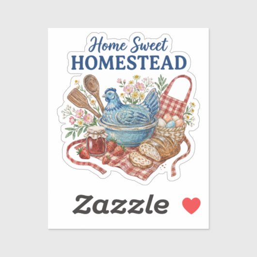 Thuis Zoete Hoeve Sticker (Vel)