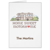 Thuis Zoete Motor Thuis Kaart (Voorkant)