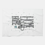 Thuis - Zoete startpunt - Origineel Kunstwerk Keuk Theedoek (Horizontaal)