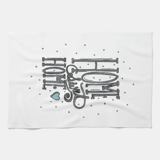 Thuis - Zoete startpunt - Origineel Kunstwerk Keuk Theedoek (Horizontaal)