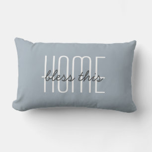 Thuis Zoete Thuis Citaat Blauw Aanpasbare Decorati Kussen