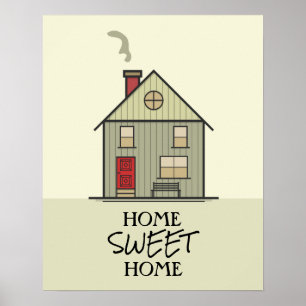 Thuis Zoete Thuis Citaat Mooie Huis Poster