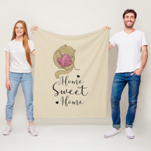 Thuis Zoete Thuis Kitten Garens Fleece Deken