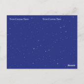"Thuis Zoete Thuis Planeet Aarde" Whimsical Aangep Briefkaart (Achterkant)
