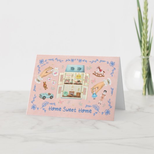 Thuis Zoete Thuis Poppenhuis Droom Kaart (Voorkant)